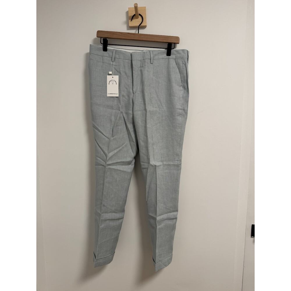 Kirrin Finch Grey Linen Pants Size 8 NWT